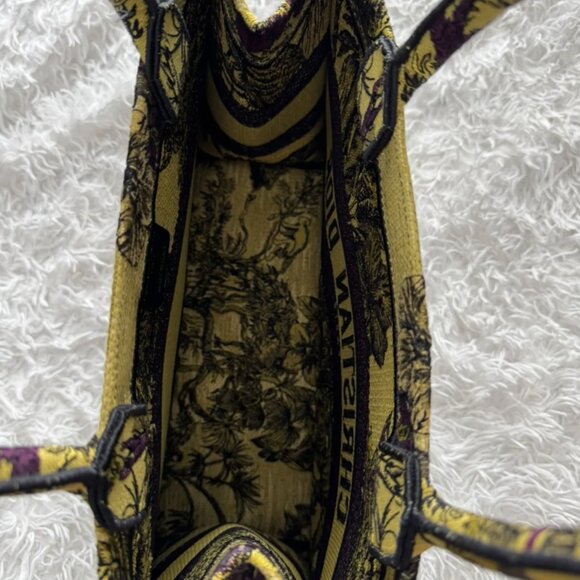 CHRISTIAN DIOR Canvas Embroidered Medium Dioriviera Toile De Jouy Book Tote Mult - Picture 6 of 13